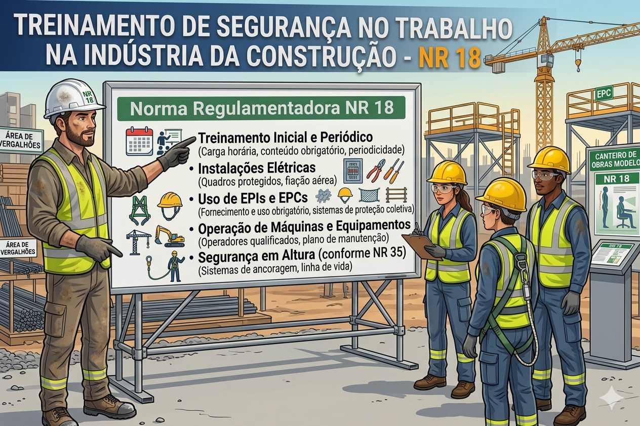 Treinamento NR-18 – Construção Civil (Treinamento Inicial Segurança do Trabalho)